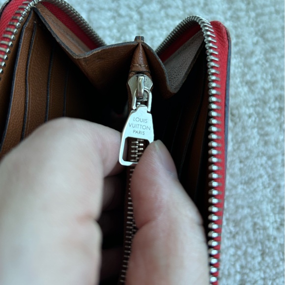 Louis Vuitton Cherry Red Zipper Wallet - Picture 10 of 16